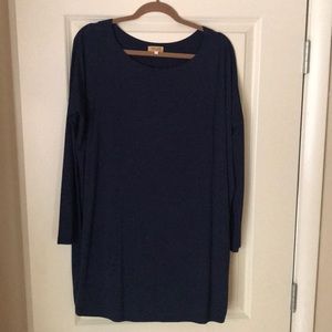 Navy Piko Dress